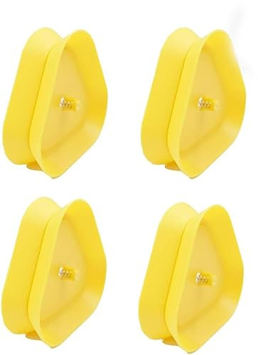 Onebox24 4 x Kartenhalter Plastik gelb für bis zu 35 Spiel Karten Spielkartenhalter