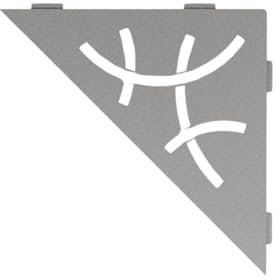 Schluter Systems Kerdi-Line SES1D6TSSG Étagère d'angle triangulaire avec design incurvé Gris pierre
