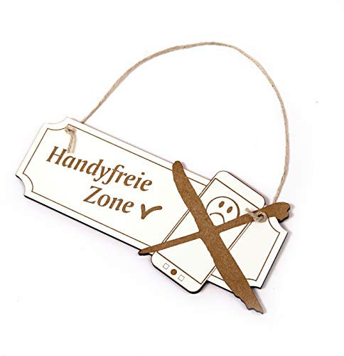 Schild Handyfreie Zone - Türschild Handy - ca. 20 x 9 cm