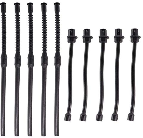 HURI 5x Kraftstoffschlauch & Ölschlauch für chinesische Kettensäge 4500 5200 5800 45cc 52cc 58cc MT-999 Tarus, Timbertech, Raptor, Sanli, Plantiflex, Viron, ROK, BBT und viele andere Modelle