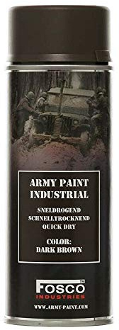 Bombe de peinture militaire - 400 ml - Marron foncé