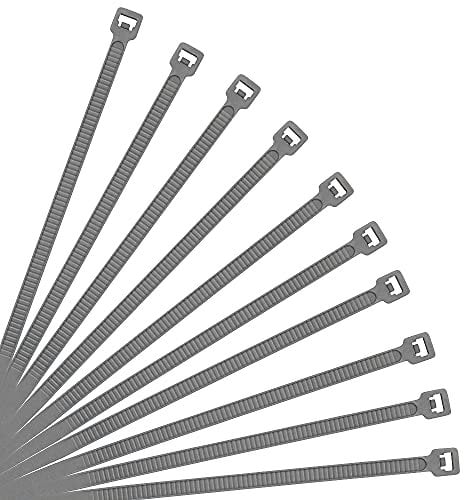 XINGO 500 pièces Colliers de Serrage professionnelles, Gris-200mm x 3.6mm, Autobloquant, Attache Câble Résistant aux UV, Idéale pour l'intérieur et l'extérieur