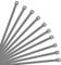XINGO Silver Gray Cable Ties Pack of 500, 200mm x 3.6mm, Premium Nylon Durable Zip Ties, Self-Locking UV Resistant Nylon Plastic Wire Ties for Indoor and Outdoor
