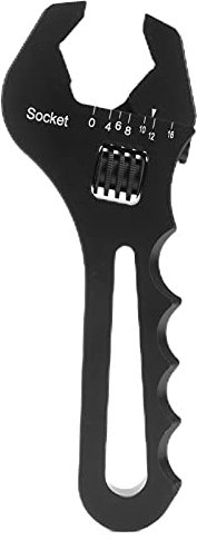 YWBL-WH Adjustable Wrench Aluminium Alloy Spanner Wide Jaw Opening with Wavy Grip for DIY Tubing Installation Disassembly