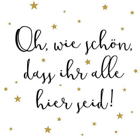 Servietten Schrift 20 Servietten Wie schön im Winter | Spruch | Sprüche | Tischdeko 33x33cm