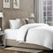 The Cotton Exchange Manchester King Size Duvet Cover Set (1 Cotton Duvet Cover & 2 Pillow Cases) - Crisp, Cool & Breathable - 100% Cotton with Button Closure - Percale Weave Bedding Set - White