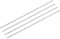 sourcing map HSS(Haute Vitesse Acier) Extra Long Forets Hélicoïdaux 3mm Perceuse Diamètre 200mm Longueur 4Pcs