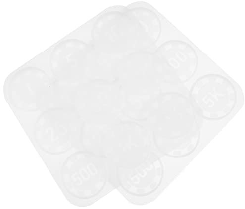 Milisten Silicone DIY Molds Set Epoxy Coin Molds Large Resin for Making Crystal Drop