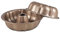 Gurlideo Fluted Cake Pans Pumpkin Shaped Ring 23.5CM/9.25IN Cake Tin Carbon Steel Tube Pan Baking Mold for Cake, Bread and Pudding-2PACK