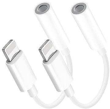 2Pack iPhone Kopfhörer Adapter [Apple MFi Zertifiziert] Apple Lightning auf 3.5mm Klinke Adapter AUX Audio Kabel Konverter Kompatibel mit iPhone 14/14 Plus/13/12/11/XR/X/XS/8/7 für Alle iOS Systeme