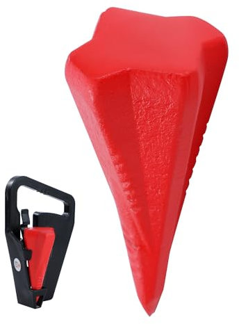 TOPWAY Log Splitter Wedge 4 lbs Heavy Duty Diamond Shape Wood Splitting Steel Wedge 331244