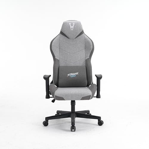 Woxter Stinger Station Titan Light - Silla Gaming Oficina (Eje Acero, Levantamiento por pistón Gas, Tela Antimanchas, Reposabrazos 2D, Alt/Incl Ajustable, Foam, Racing, Cojín Lumbar)