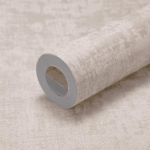 Anttyscar Betonoptik Tapeten Braun Beton Effekt Tapete Betontapete Industrial Vintage Beton Optik Tapete Livingwalls Vliestapete Zement Putz Motivtapete für Wohnzimmer, Flur, Schlafzimmer