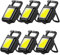 MVIOCS Linterna LED recargable potentes, paquete de 6, 1500 lúmenes, mini llavero COB de luz, llavero EDC con base magnética, llavero impermeable para emergencias, camping y al aire libre