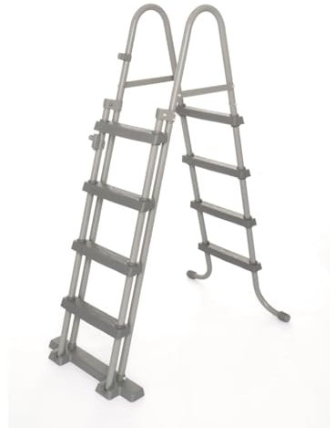 Pool & Spa Bestway 58331 - Scala di sicurezza per piscina a 4 gradini, 122 cm, accessori per piscine e spa