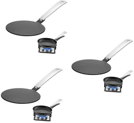 Alipis 3pezzi Piastra Adattatore Induzione Inossidabile Diffusore di Calore per Pentole Non Induzione Facile da Pulire e Resistente Perfetta per Cucine