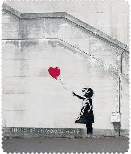 Rannenberg & Friends Brillenputztuch/Microfasertuch - Girl with Balloon von Banksy