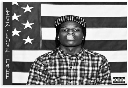 A$AP Rocky - Live Love ASAP0 Album Cover Wandkunst Wohnzimmer Schlafzimmer Dekor Wandkunst Wohnzimmer Schlafzimmer (20 x 30cm)
