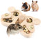 4-In-1 Interactive Wooden Toy For Small Pets, Mental Stimulation & Treat Hide Game For Guinea Pigs, Hamsters, Rabbits, And More