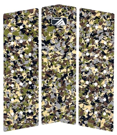 AQUBONA 3 Stück Stomp Pad Surfbrett Eva Traction Pad Klebe-Pad Professional Tail Pad/Geeignet für alle Boards – Surfbretter, Shortboards, Longboards, Skimboards
