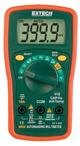Extech Digitales Mini-Multimeter, 1 Stück, MN36