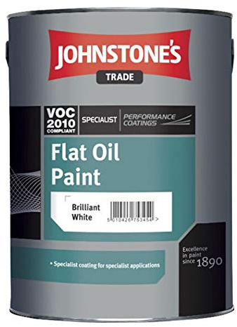 2.5 LTR JOHNSTONE'S FLAT OIL PAINT WHITE