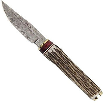 Muela Unisex – Erwachsene Damast Messer, Silber, one Size