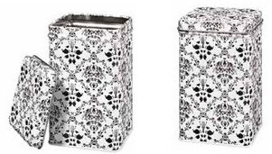 Räder Teatime Teedose Schwarz Rund klassisch Lebensmittelbehälter Container Behälter