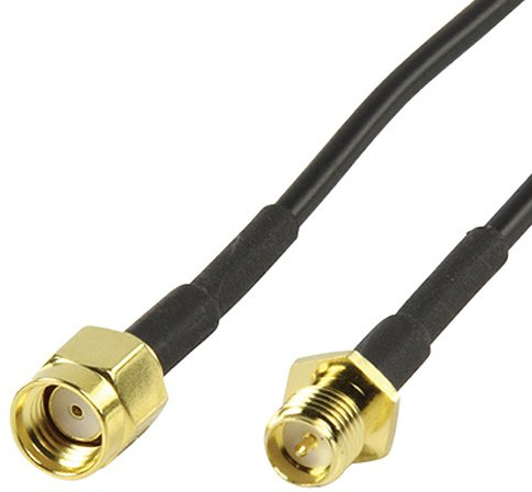 Loops OFFICIAL - 2M SMA Reverse Polarity Male to Female Cable - WiFi Router Antenna Extension