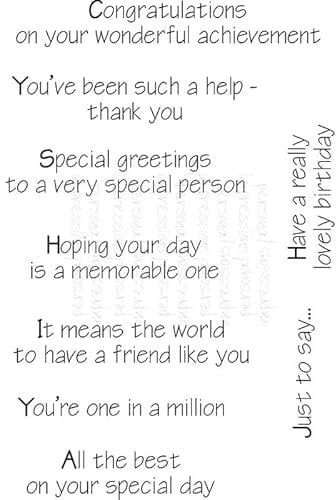 Lindsay Mason Designs LM Capital Greetings Clear Stamp