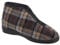 Sleepers Mens Jed II Thermal Zip Check Bootee Slippers (10 UK) (Grey)