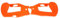 6,5 Zoll Silikon Schutzhülle Gehäuse für Selbst Balancing Scooter DIY Selbstbalance Roller Hoverboard - Orange
