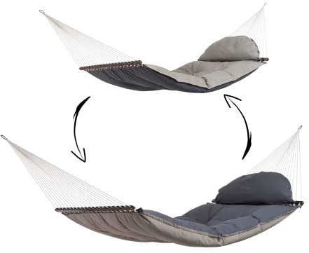 AMAZONAS Luxus Hängematte Fat Hammock Mehrpersonen 365x140cm bis 200 kg