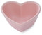 CHOOLDGLC en Céramique en Forme de Coeur Pudding Bol cuits soufflé Bol Bol à Dessert Four Bol Crème Brûlée Ramequin Souffle Ramequin (Rose/Blanc) Rose