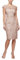 Alex Evenings Short Floral Embroidered Cocktail Sheath Dress, Wedding Guest, Formal Gown (Petite and Regular Sizes) Robe pour Occasion spéciale, Rose Gold, 44 Femme