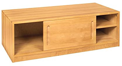 BioKinder Sideboard Bettkasten Kommode mit Schiebetür Lina aus Massivholz Erle 120 x 55 x 40 cm