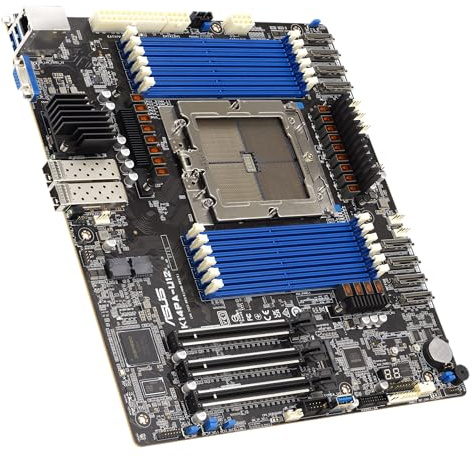 ASUS K14PA-U12 Server Mainboard Sockel AMD SP5 | AMD EPYC 9004, CEB, 12x DDR5 4800 RDIMM, M.2 PCIe 5.0, Dual 25 Gbit/s Ethernet, Dual-Slot GPU