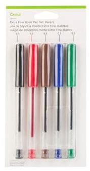 Cricut Extrafeine Spitze-Stifteset, Standardfarben (5 Stück)