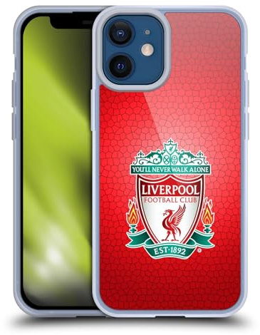 Head Case Designs Offizielle Liverpool Football Club Pixel Rot 1 Crest 2 Soft Gel Handyhülle Hülle kompatibel mit Apple iPhone 12 Mini