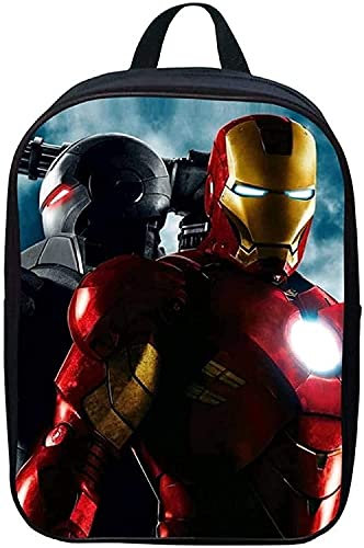 Iron Man Backpack, Cartoon Anime Student School Bag, Durable, Waterproof, Adjustable, Primary School Bags, 4, 28 * 14 * 40 cm (16 Zoll), Rucksack