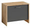 byLIVING Sitzbank Ben/Schuhschrank in Artisan Eiche-Optik hell-braun/Front anthrazit/kleine Flur-Kommode mit Klappe und Einlegeboden/B 60, H 48, T 35 cm