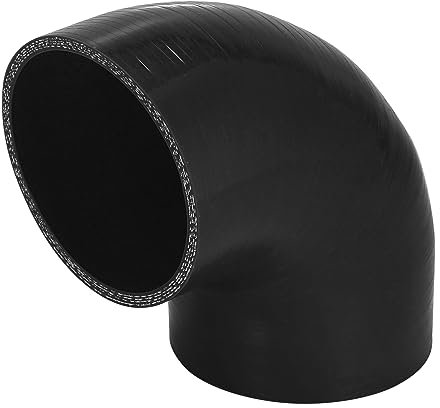 X AUTOHAUX Tuyau de refroidissement universel en silicone pour voiture 89 mm ID 90 degrés Noir