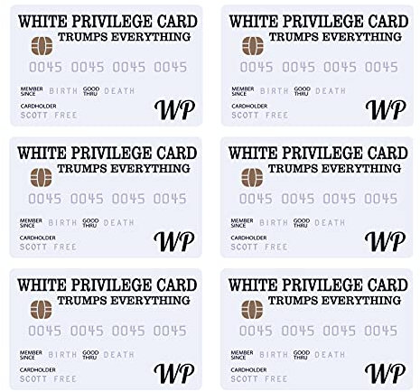 Risegun Weiße Privilege Karte, PVC Männer Geschäfts Geschenkkarte Jubiläum Gedenkkarte Geschenke Plastik Brieftaschenkarten lustige Karten für Weihnachten(6-Stücke)