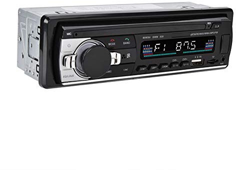 PUSOKEI Lecteur MP3 D'autoradio Multimédia, Lecteur Stéréo de Voiture D'entrée MP3/FM/USB/AUX, Radio FM, Appel Mains Libres Bluetooth, Double USB, écran LCD VA, DIN Simple