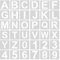 AIEX 36 Stück Alphabet-Schablonen, 12,5 cm, Kunststoff, wiederverwendbar, Buchstabenschablonen, Bastelschablonen für Malerei, DIY, Kunst, Projekte, Dekoration