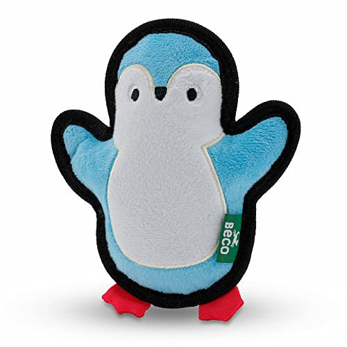 Beco Pluche Pinguin - Hondenknuffel van Gerecycled Materiaal - Met Luide Pieper - Geschikt voor kleine honden - Small
