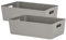 2x Ordnungsbox - 12 cm hoch - taupe - 39,5x 25 cm - Ordnungskorb - Regalorganizer Wandregal