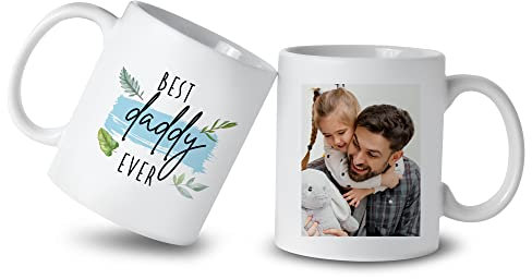 Pomchick Personalised Photo Mugs for Grandma Best Nanny Ever Birthday Present Mother's Day Mug Gift for Nana Granny