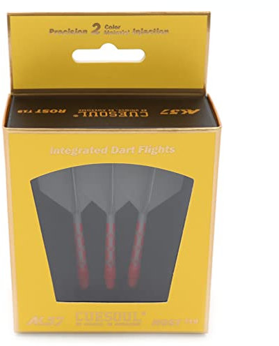 CUESOUL ROST T19 Integrated Dart Shaft and Flights Big Wing Shape,Set of 3