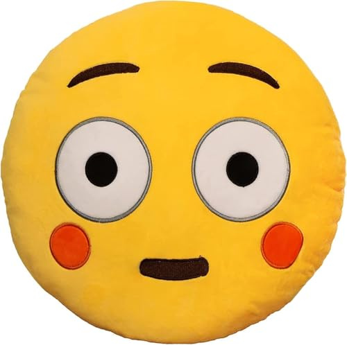 Vnnigmn Niedliches Emoji-Kissen Emoji-Puppe Emoji-Kissen, dekorativ, Spielzeug, Geburtstag, Geschenk, Heimdekoration